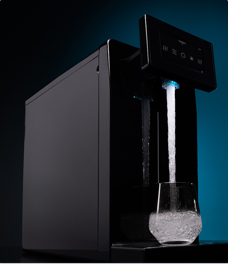 Custom 5V LED tape installed in a smart water dispenser